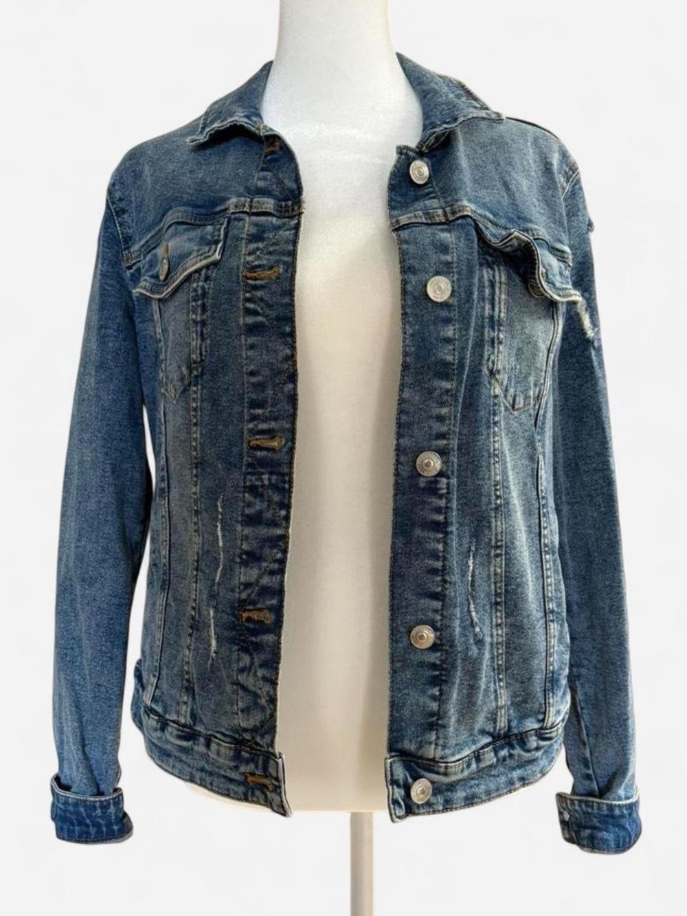 Stradivarius Blue Denim Jean Jacket